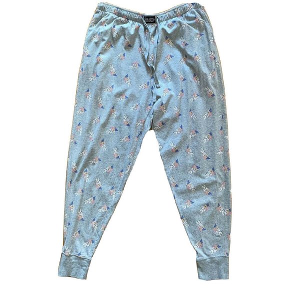 Polo Bear Ralph Lauren Men’s Team USA Flag Jogger Sleep Lounge Pants Gray Medium - Picture 1 of 4